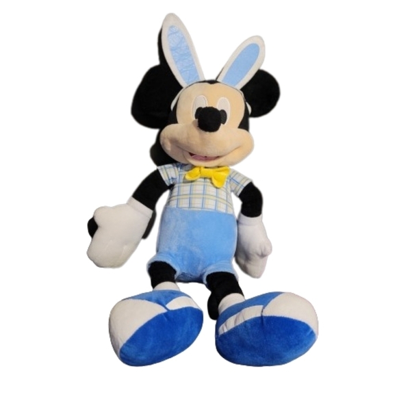 Disney Mickey Mouse Easter 19" Plush with Foam Bunny Ears Rabbit Spring Easter - Picture 6 of 11